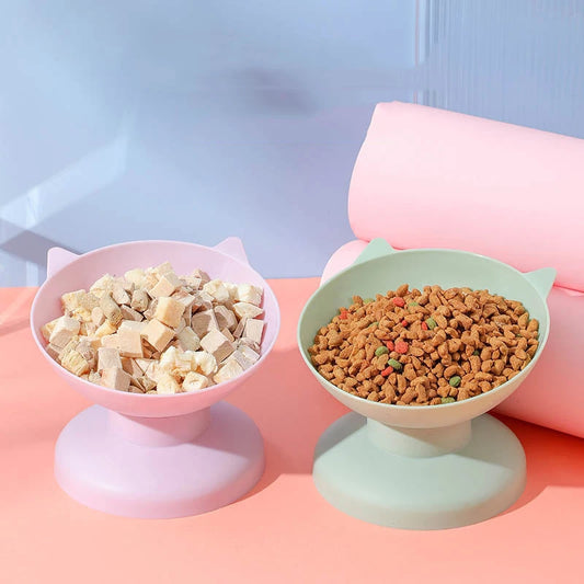 New pet Food Bowl Tilt High Bottom Neck Protector Antichoking Dog and Cat Water Bowl Antidumping Dog Feeding Supplies